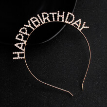 Decorazione per la festa di compleanno, fantastica idea regalo per le donne, elegante fascia per capelli da festeggiata con taglia unica regolabile,