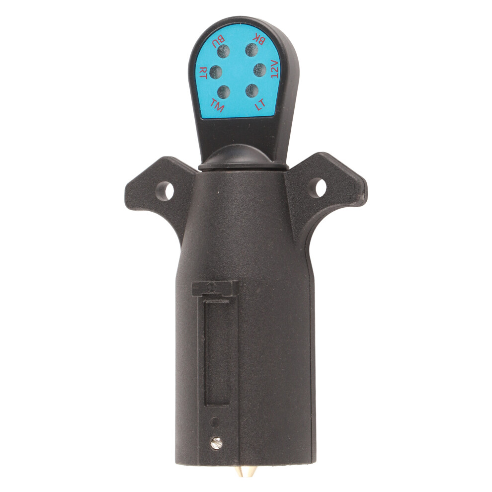 7Pin Trailer Connector Tester, Quick Plug-And-Play Robust Nylon Body Trailer Plug Tester For Suvs Trucks Boats Trailers Rvs, Multipurpose Use 12V 9448196506738