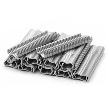 Effiziente Befestigungslösung für Käfige und Zäune, verzinkte Stahl-M-Clips mit Typ-M-Nagelringzange, langlebiges Reparatur- und Montagewerkzeug