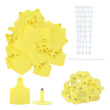 TPU Plastic Ear Tags, Blank Identification Kit For Cattle, Cows, And More: Your Ultimate Livestock Management Companion