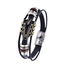 Bracelet multicouche à usage quotidien, accessoire de-Noir