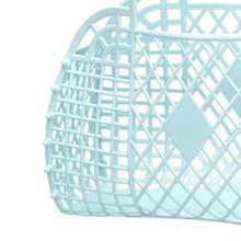Hollow Plastic Storage Basket 250x110x220mm, Reusable, Blue