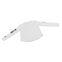 Herren Weißes Slim Fit Feuchtigkeitsableitendes Langarm-Sports-Shirt XXL
