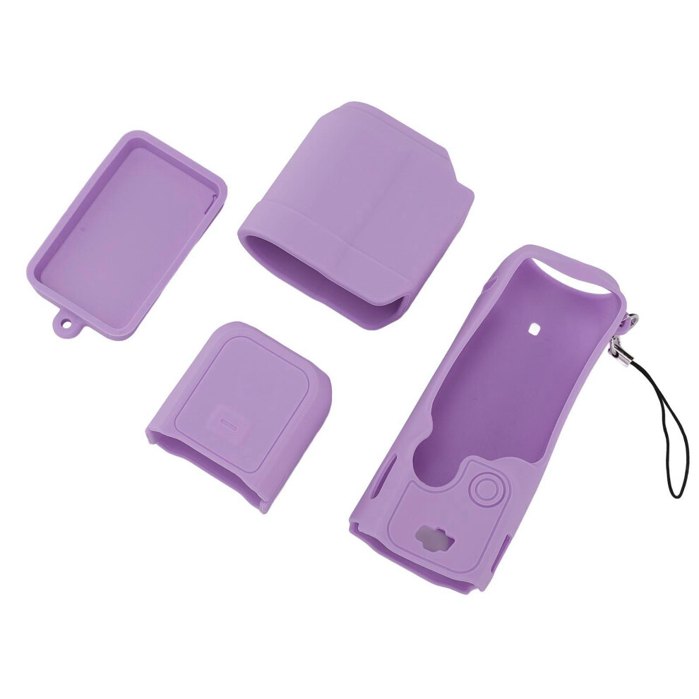 Silicone Camera Case Cover For Pocket 3 Lens & Screen Protection Purple 9331378457921