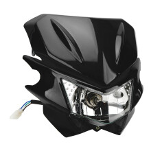 KLX 110-450R LED-Scheinwerfer mit Hoch-/Niedrigstrahl, Schwarz, DC12V