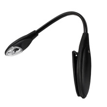 Music Score Stand Light Adjustable Clip Mini LED Book Reading Lamp Bla