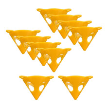 10xYellow Cone Cabinet Door Risers Acrylic Epoxy Pouring Paint Canvas