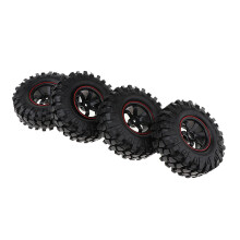 4Pcs Wheel Rim Tire Tyres 108mm for Axial SCX10 D90 RC Car Truck Model