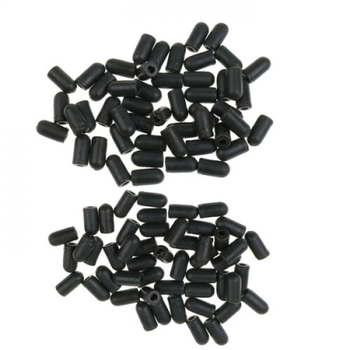 100Pcs Rubber Buffer Beads Knot Protector for Carp Fishing Hair Rig Ma