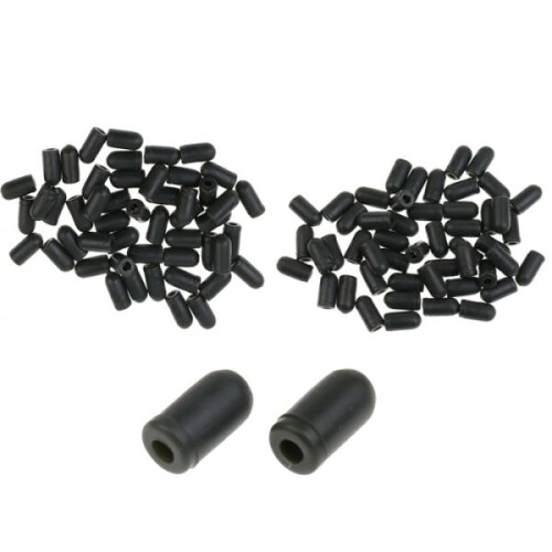 100Pcs Rubber Buffer Beads Knot Protector for Carp Fishing Hair Rig Ma 2