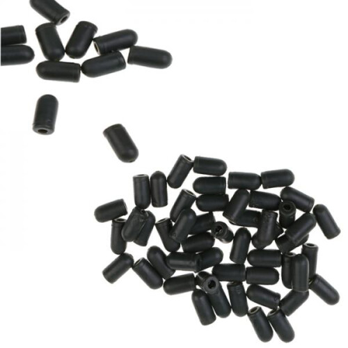 100Pcs Rubber Buffer Beads Knot Protector for Carp Fishing Hair Rig Ma 1