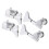 4Pcs String Tuning Pegs Machine Heads for Electric Bass 2L2R 1