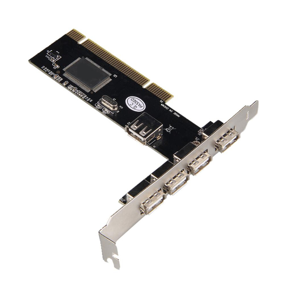 Usb2.0 Pci Card,Pci 32Bit Expansion To 4Port Usb Adapter Hub Controlle 6901423183469