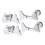 4Pcs String Tuning Pegs Machine Heads for Electric Bass 2L2R 3