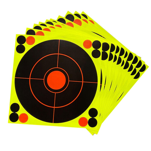 10x Durable 8'' Shooting Paper Target Shooting Splatter Practicing Tar