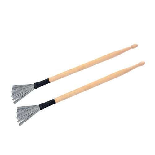 1 Pair Drum Wire Brushes Drumsticks Sticks 2