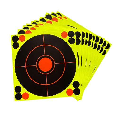 10x Durable 8'' Shooting Paper Target Shooting Splatter Practicing Tar 1