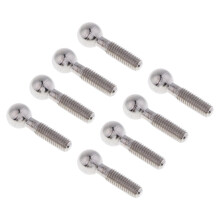 8 Pieces Silver Metal M5 Ball Head Screws 02152 for 1/10 94188 HSP RC