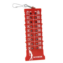 Golf 18 Holes Score Stroke Counter Scoring Bag Tag Keychain Kayring Re
