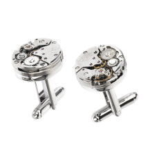 Steampunk Vintage Watch Style Cufflinks Cuff Links Wedding Groom