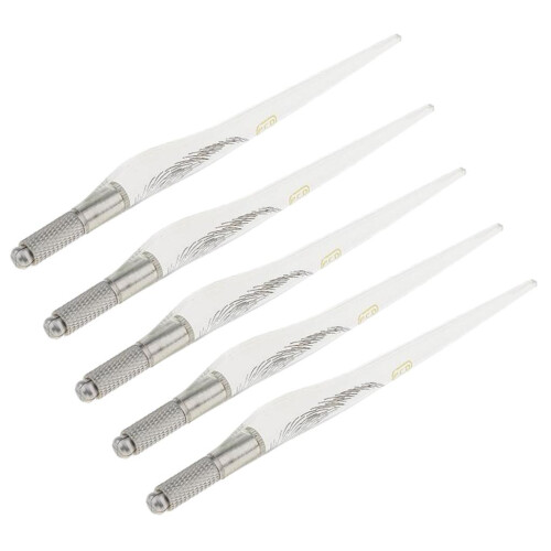 5 x Manual Tattoo Pen Microblading Makeup Machine For Permanent Eyebro 1