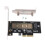 PCIE to M2/M.2 Adapter/PCI Express to M.2 SSD NVMe Computer Expansion 2