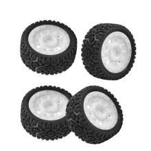 4 Pack RC Racing Car Flat Running Wheels with Rubber Tyres for SG-1603