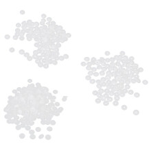 100x Resin Buttons Snaps Fasteners Poppers White Craft Cloth DIY 10.7M