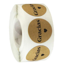 500 Pcs Spanish Gracias Thank You Labels Stickers For Seal Label Packa