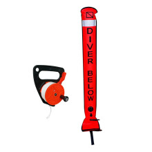 Safety Scuba Diving Reflective SMB Surface Marker Buoy and Dive Wreck
