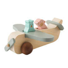 Wooden Baby Toys Plane Lightweight Detachable Montessori Toys for Boys