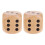 Extra Large Wooden Dice with Rounded Corner D6 Six Sided Dice 5cm Brow 1