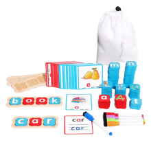 Wooden Word Spelling Game Matching Letter Game for Kids Ages 3 4 5 Yea