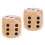 Extra Large Wooden Dice with Rounded Corner D6 Six Sided Dice 5cm Brow 2