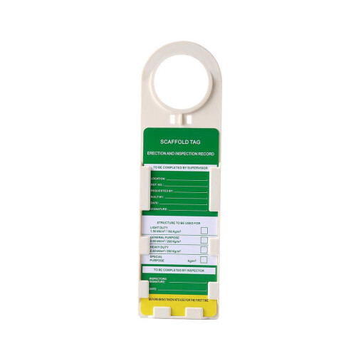 Security Accident Prevention Tag & Holder Safety Scaffolding Inspectio