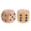 Extra Large Wooden Dice with Rounded Corner D6 Six Sided Dice 5cm Brow 3