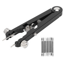 Alicate de aço inoxidável para compatibilidade universal, conjunto de ferramentas para remover molas de relógio com mecanismo de travamento por