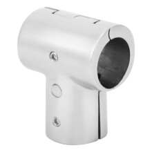 Stainless Steel Tee Split Connector 3-Way 25mm Tube Fitting for Boat