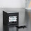 Συμπαγές και φορητό ξυπνητήρι, μοντέρνος σχεδιασμός κύβου με απαλή οθόνη LCD για 5