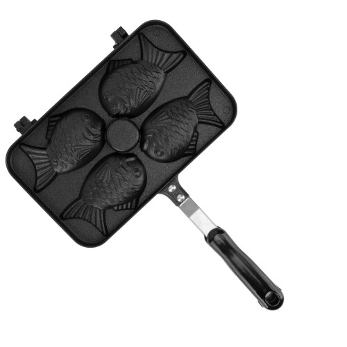 Ιαπωνική μηχανή Taiyaki αντικολλητική πλάκα ψησίματος για βάφλες σε σχήμα ψαριού 1