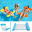 (As show, One size) QQDD Multi-Use Floating Hammock, Inflatable Float 4-in-1 Pool Recliner Float Hammock Water Hamm 1