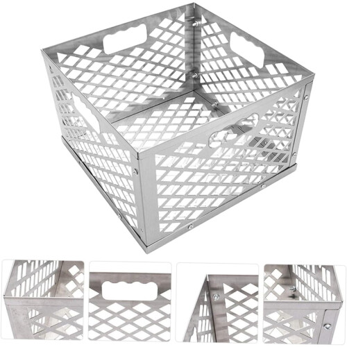 Multifunctional Charcoal Basket Bbq Supply Storage Bucket for Easy Use 2