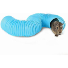 (As show, One size) QQDD Small Pet Fun Tunnel, 39 X 4 Inches - Fit Adult Ferrets and Rats