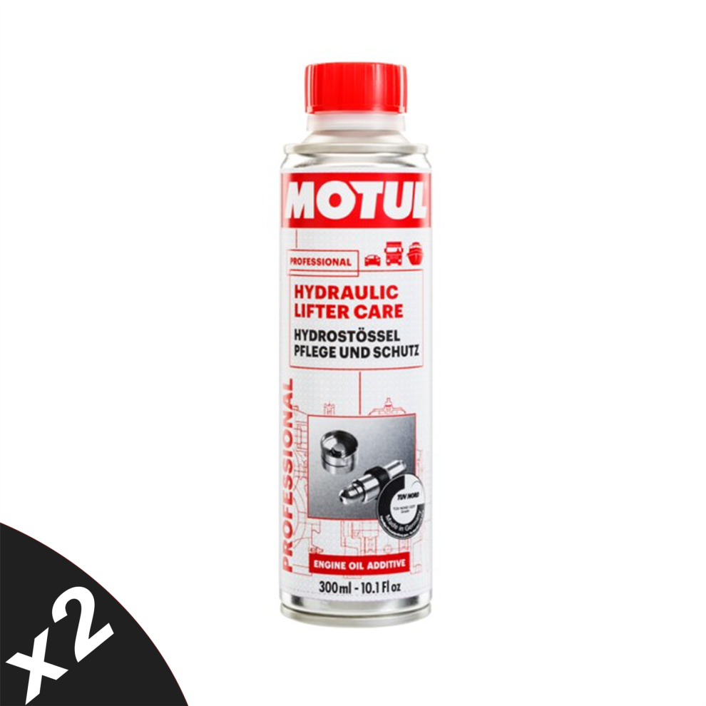 Motul Hydraulic Lifter Care Additive For Gasoline & Diesel Engines 2X300ml 5056820574585