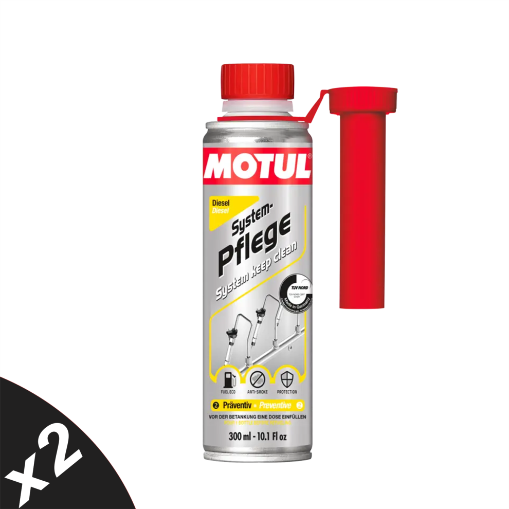 Motul Diesel Injector Cleaner Fuel System Preventive Additive Treatment 2X300ml 5056820574189
