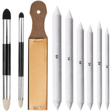 Art Blenders Set, 9 PCS Double Ended Blending Stumps and Tortillions for Artist