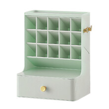 Chic Organizer per cosmetici, perfetto per la tua toeletta o scrivania - Offre un'ampia capacità di stoccaggio ed è realizzato con materiali