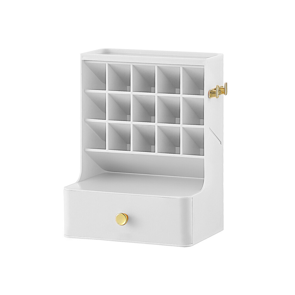 Sophisticated Makeup Organizer, Featuring ABS Plastic Build For Durability And Safety - Great For Any Vanity Or Desk (Sophisticated Design)