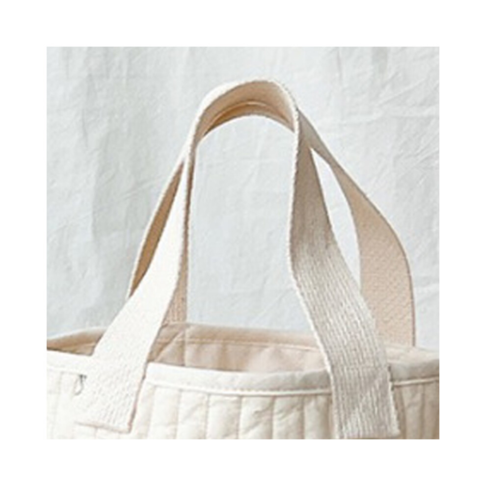 Pure Cotton Baby Bottle Storage Bag, Stroller Caddy, Tulip Pattern
