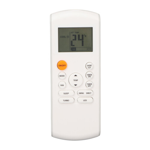 Télécommande pour climatiseur, remplacement robuste et résistant à l'usure grâce à sa conception en ABS de qualité supérieure, commande